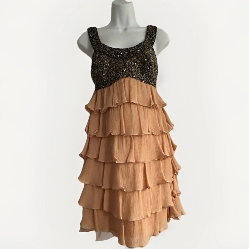 Vintage 2000’s Carlos Miele pink beaded couture dress, Size XXS/XS, MSRP $1500